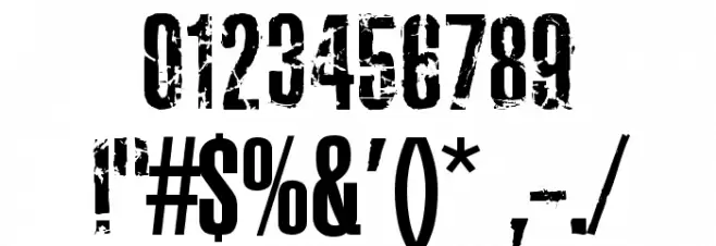 Joels Ragged Font Font OTHER CHARS