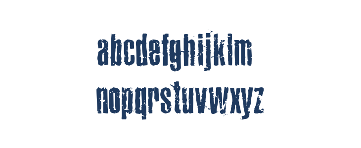 Joels Ragged Font Lowercase