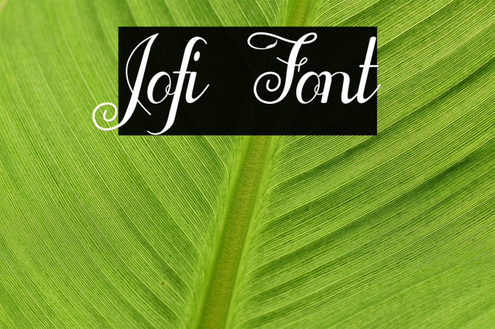 Jofi Font examples