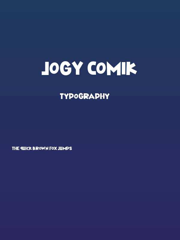 Jogy Comik Poster