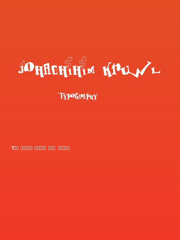 Johachihim Kruwl Poster