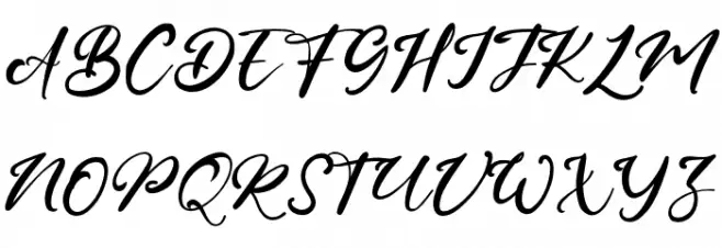 JohanHill Font UPPERCASE