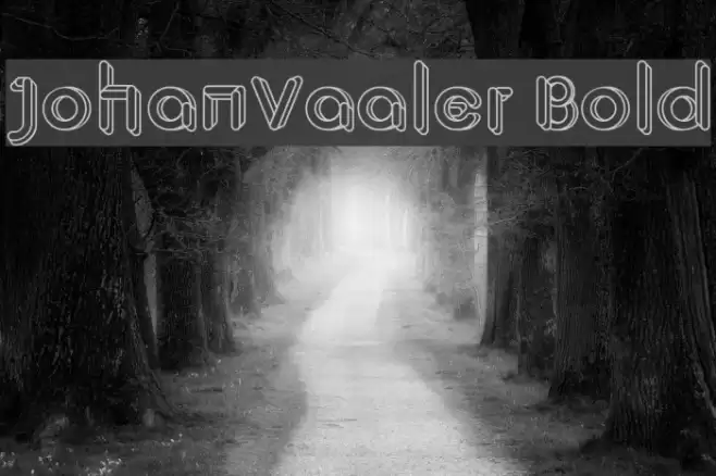 JohanVaaler Bold Font examples