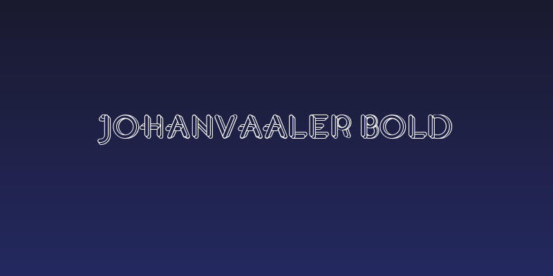 JohanVaaler Bold Social Header