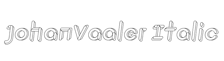 JohanVaaler Italic Font