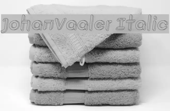 JohanVaaler Italic Font examples