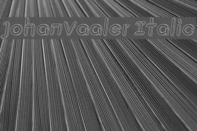JohanVaaler Italic Font examples