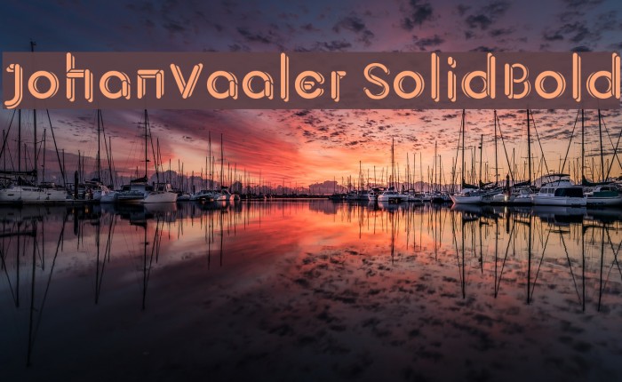JohanVaaler SolidBold Font examples