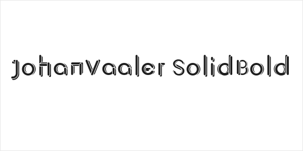 JohanVaaler SolidBold Logo