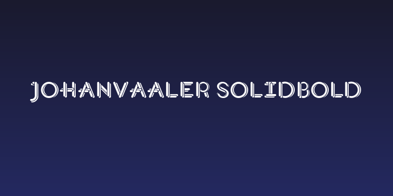 JohanVaaler SolidBold Social Header