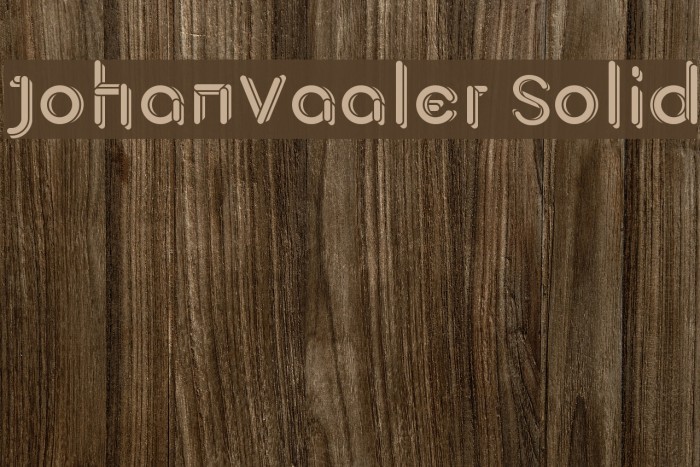 JohanVaaler Solid Font examples