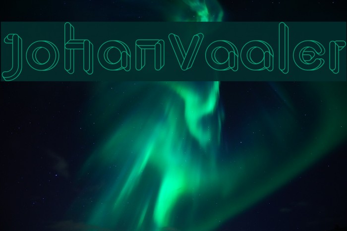 JohanVaaler Font examples