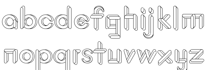 JohanVaaler Font LOWERCASE