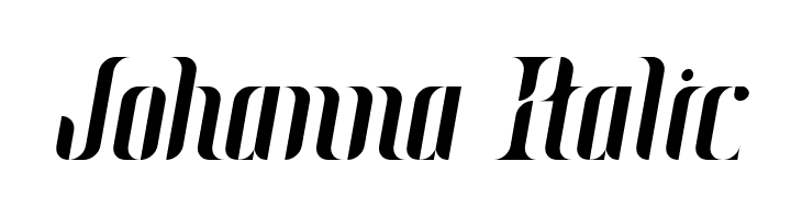 Johanna Italic Font