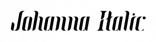 Johanna Italic  baixar fontes gratis