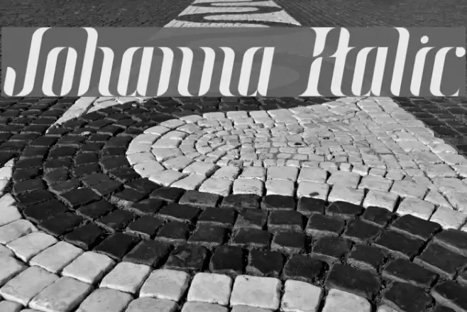 Johanna Italic Font examples