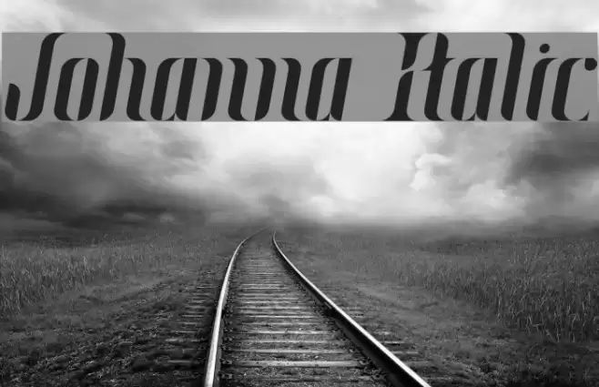 Johanna Italic Font examples