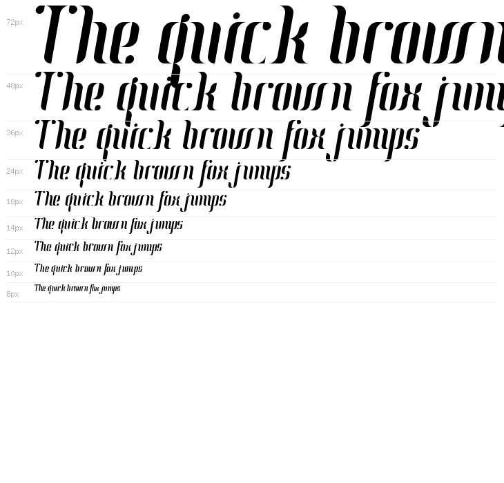 Johanna Italic Waterfall