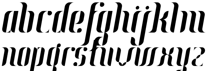 Johanna Italic Font LOWERCASE