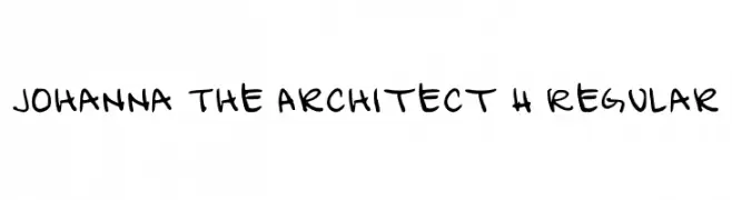 Johanna The Architect H Regular フォント