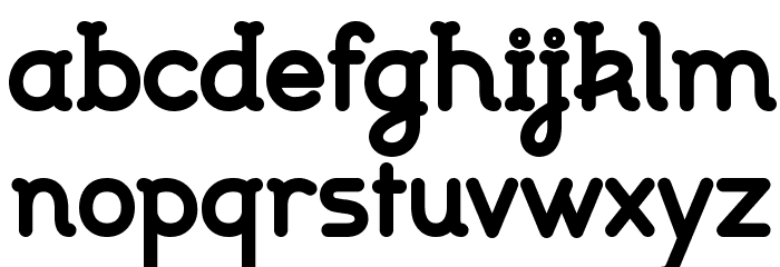 Johanna bold Font LOWERCASE