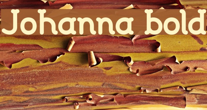 Johanna bold Font examples