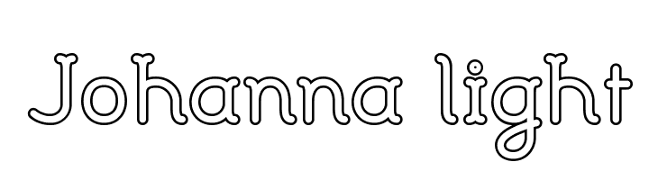 Johanna light  Frei Schriftart Herunterladen