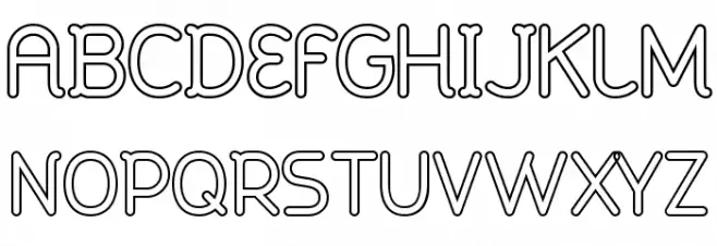 Johanna light Font UPPERCASE