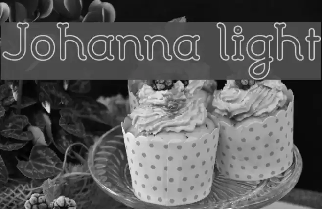 Johanna light Font examples