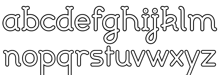 Johanna light Font LOWERCASE