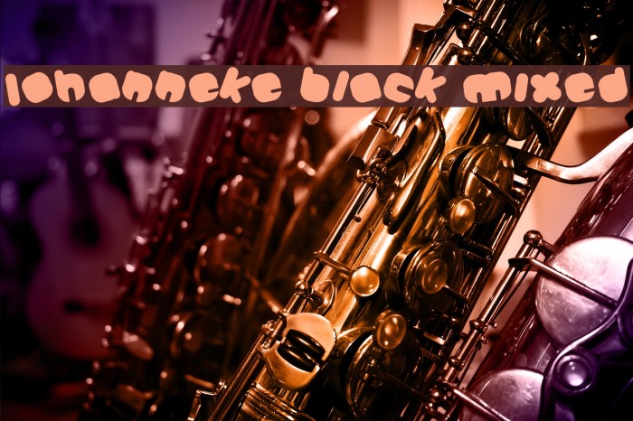 Johanneke Black Mixed Font examples