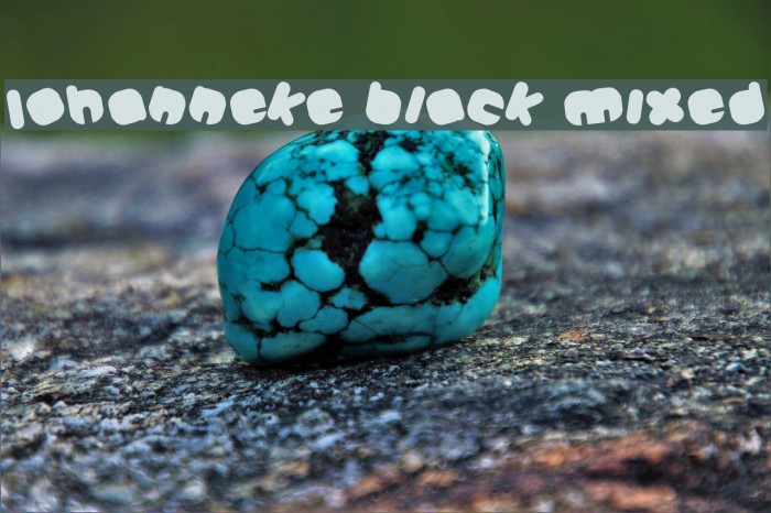 Johanneke Black Mixed Font examples