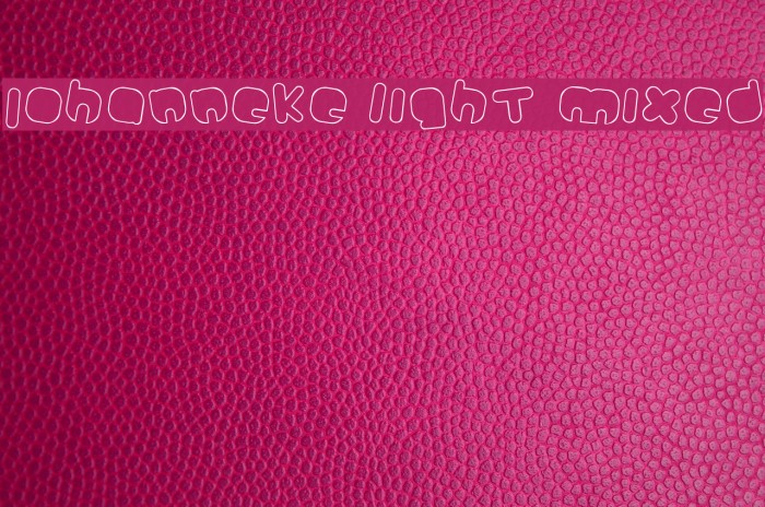 Johanneke Light Mixed Font examples
