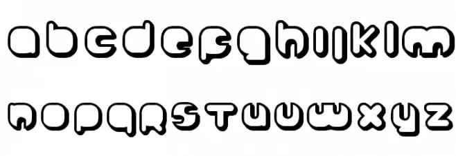 Johanneke Shadow Font Litere mari