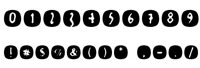 JohannesGLastTraces Font OTHER CHARS