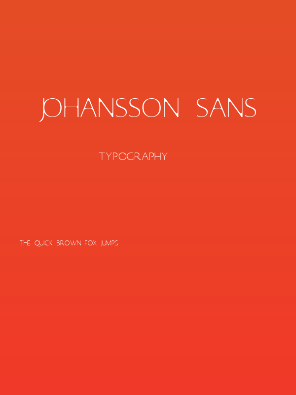 Johansson Sans Poster
