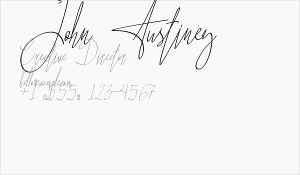 John Austiney Business Card