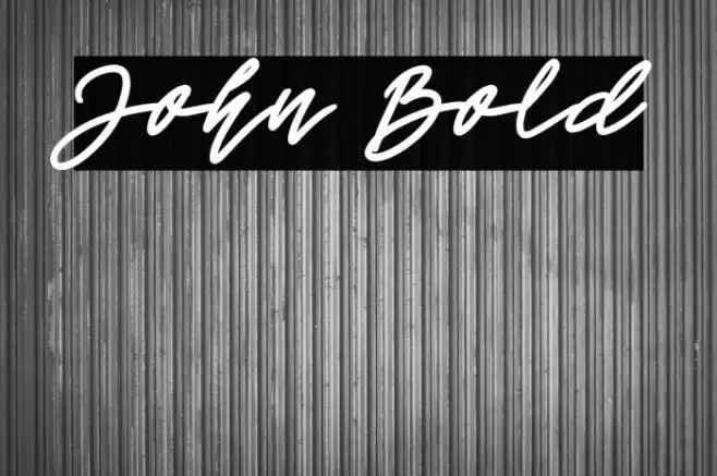 John Bold Шрифта examples