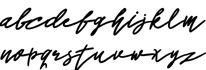John Bold Font LOWERCASE