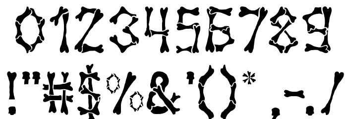 John Bones Font OTHER CHARS