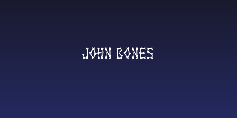 John Bones Social Header