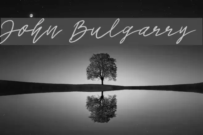 John Bulgarry Шрифта examples