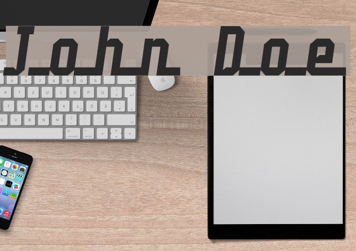 John Doe Font examples