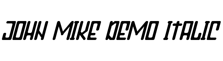 John Mike Demo Italic  免费字体下载
