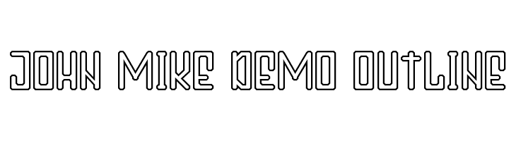 John Mike Demo Outline  免费字体下载