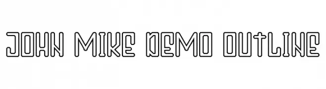 John Mike Demo Outline  baixar fontes gratis