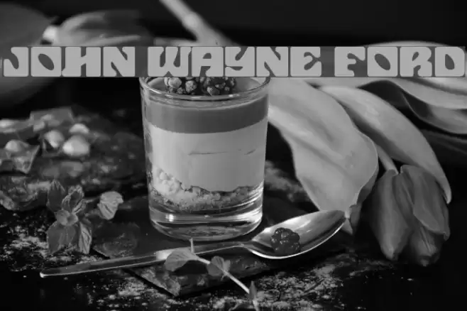 John Wayne Ford Font examples