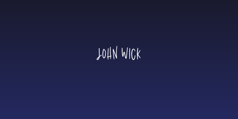John Wick Social Header