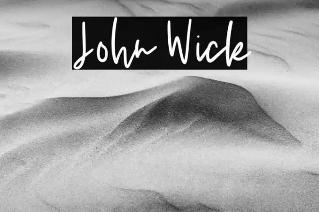 John Wick Font examples
