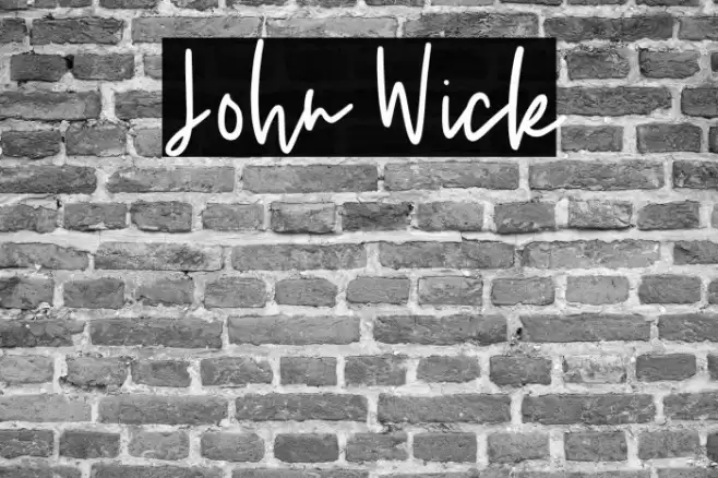 John Wick Font examples